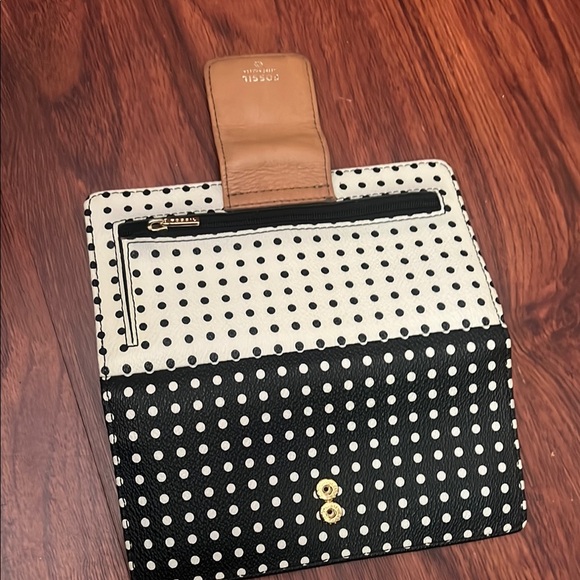 Fossil Black and White Polka Dot Wallet - Picture 2 of 5